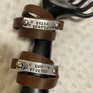 💜💕❤️Hand Crafted Leather Lovers💜❤️💕Wrist Wrap Beacelets